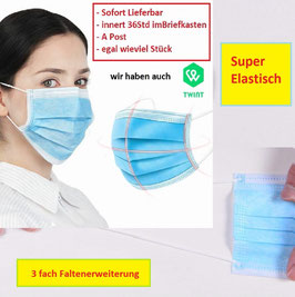 3 lagige Einweg Gesichts Maske