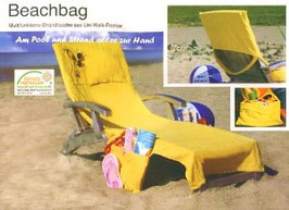 Badetuch und Tasche und Verstautuch