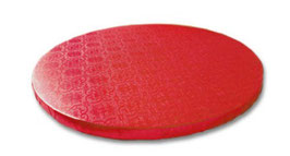 Azucren base redonda ROJA 20x1.2cm 0451