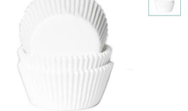 House of Marie cápsulas cupcakes blancas 50 uds 0017