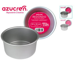 Azucren molde redondo 25 x10    0070