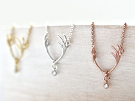 Kette Geweih mit Zirkonia