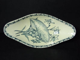 Ravier terre de fer Badonviller / Ironstone Badonviller oval plate