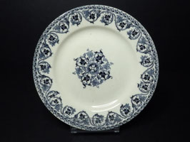 Assiette à dessert terre de fer Choisy Le Roi modèle Brienne / Ironstone Choisy Le Roi dessert plate model Brienne