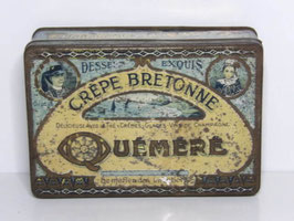 Boite en fer ancienne Crêpe bretonne de Quéméré / Old french tin crêpe bretonne de Quéméré