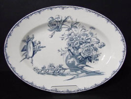 Grand plat oval Lunéville Champêtre / Lunéville ironstone serving plate model Champêtre