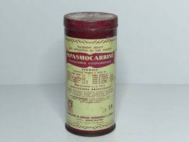 Boite de médicament Spasmocarbine / Spasmocarbine medicine tin