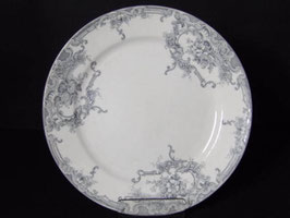 Reserved / Assiettes Boch Frères modèle Dauphin gris / Boch frères dinner plates model Dauphin grey