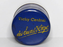 Boite en fer de sucres d'orge Vichy Central / Vichy Central barley sugar tin