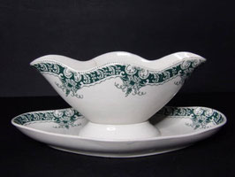 Saucière terre de fer La Française EGT raisins / Ironstone La Française EGT sauce boat model raisins