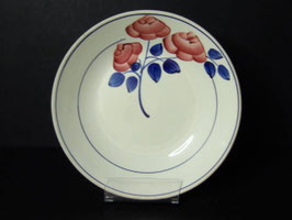 Assiettes calotte Creil et Montereau rose rouge / Creil & Montereau deep plates model rose rouge