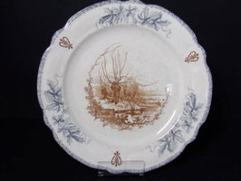 Plat Choisy Le Roi modèle Louis XIII / Choisy Le Roi serving plate model Louis XIII