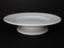 Compotier terre de fer blanc St Amand / White ironstone St Amand cake stand