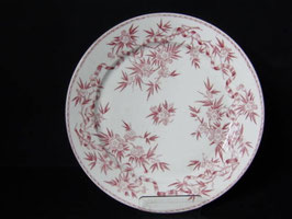 Assiette plate Sarreguemines modèle Epine rose / Sarreguemines dinner plate model Epine pink