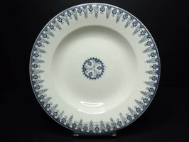 Assiette creuse Sarreguemines Digoin modèle Alger bleu / Shallow bowl Sarreguemines Digoin model Alger blue