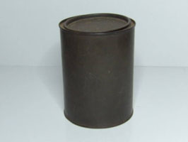 Boite en fer ancienne cylindique / Old cylindrical tin
