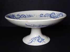 Compotier terre de fer Emile Bourgeois / Ironstone Emile Bourgeois cake stand