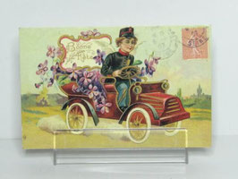 Carte postale ancienne de bonne fête / Antique french happy feast postcard