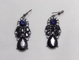 Boucles d'oreilles pendantes strass / Rhinestone pendant earrings