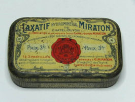 Boite en fer Laxatif Miraton / French tin Laxatif Miraton