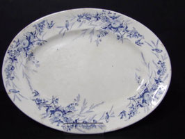 Plat oval Linotte Creil et Montereau / Ironstone oval plate Creil & Montereau model Linotte