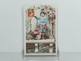 Carte postale ancienne colorisée de  Souvenir/ Antique french Souvenir coloured postcard