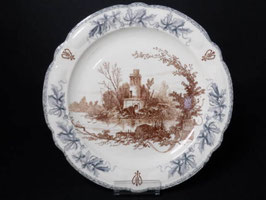 Plat Choisy Le Roi modèle Louis XIII / Choisy Le Roi serving plate model Louis XIII