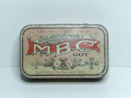 Boite métal pastilles MBC / Old MBC pill tin