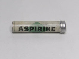 Tube en métal de médicament Aspirine / Pharmacy tin Aspirine