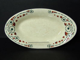 Ravier Choisy Le Roi Chevreuse / Ironstone Choisy Le Roi oval dish model Chevreuse