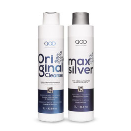 QOD max SILVER Hair Keratin Treatment 5er KIT Blow Dry