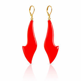 Flammen Ohrhänger CORAL NEON