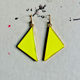 Triangle Ohrhänger GELB NEON