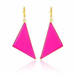 Triangle Ohrhänger PINK NEON