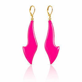 Flammen Ohrhänger PINK NEON