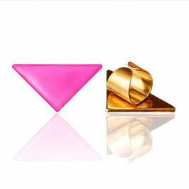Triangle Ring PINK NEON