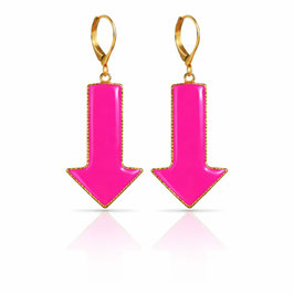 Pfeil Ohrhänger PINK NEON