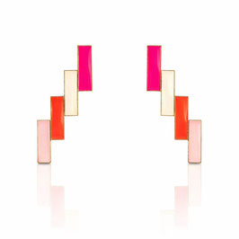 Doppeldoppelrectangular Ohrstecker "Individual Item No3"