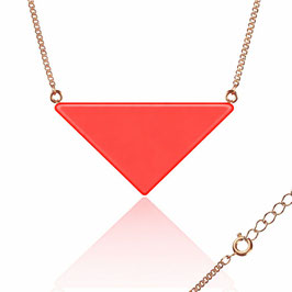 Triangle Kette CORAL NEON