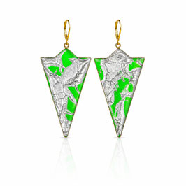Semicircle Triangle Ohrhänger "Individual Item No 8"