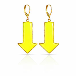 Pfeil Ohrhänger YELLOW NEON