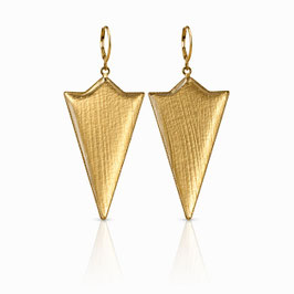 Semicircle Triangle Ohrhänger GOLD METALLIC