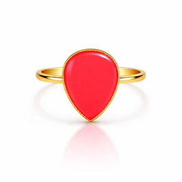 Lagrima Ring CORAL NEON