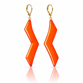 Chevron Ohrhänger CORAL NEON