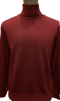 Collo alto merino bordeaux