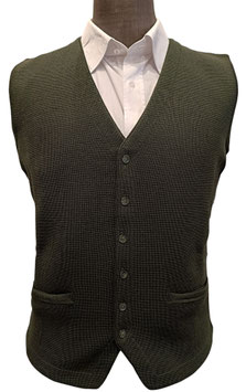 Panciotto merino verde