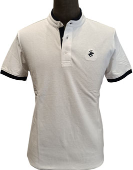 Polo bott. Beverly Hills coreana bianco