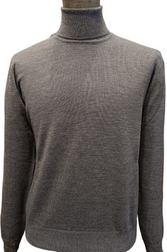 Collo alto merino grigio