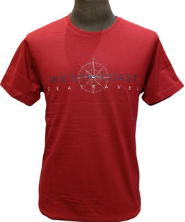 T-shirt Granchio fantasia rosso