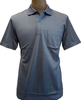 Polo NM Filo Scozia tinta unita tasca avion